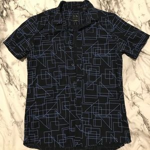 Armani Exchange Short Sleeve Button Down